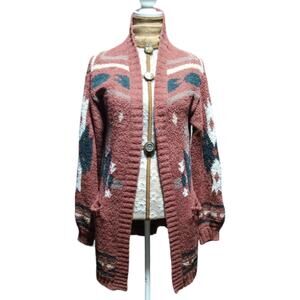 Rue21 long line southwestern cardigan with pockets